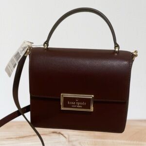 ♠️kate spade Reegan Top Handle Crossbody, Dark Merlot NWT